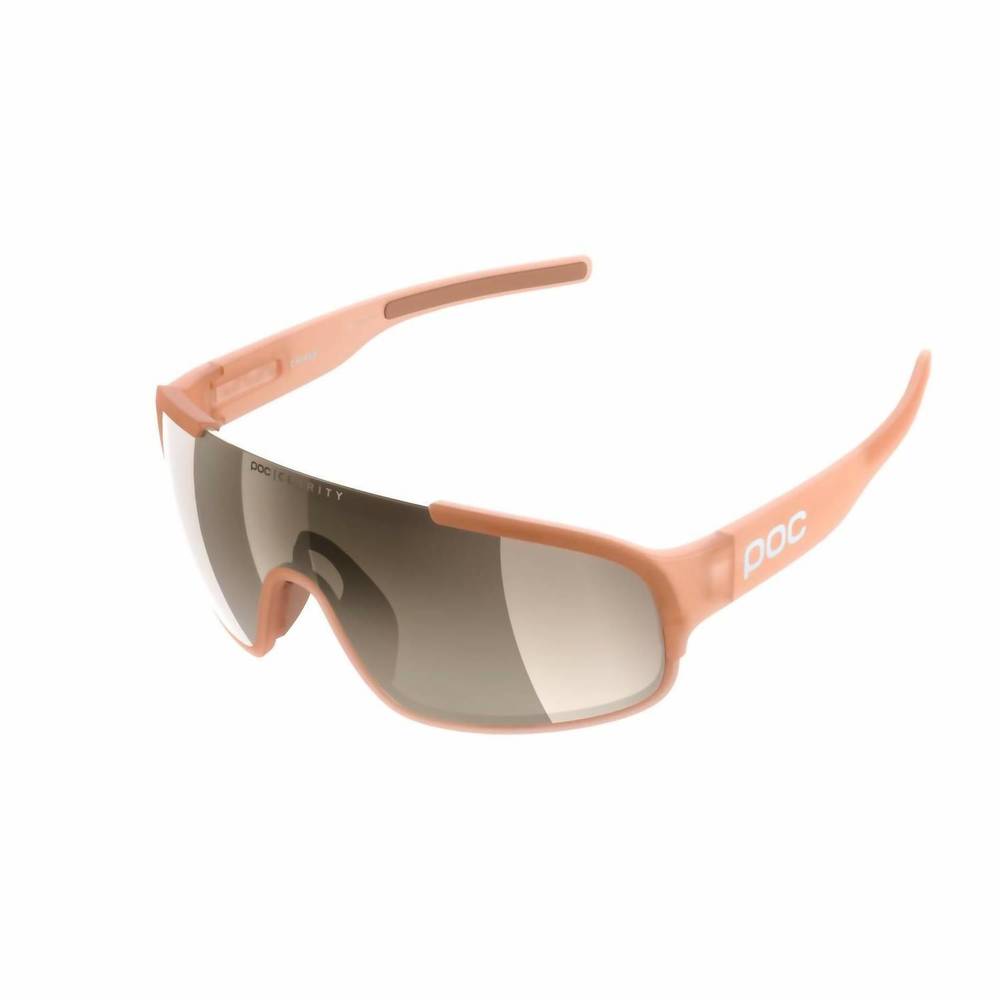 NEW POC unisex - crave lightweight mirror cat 2 sunglasses in light citrine/clar